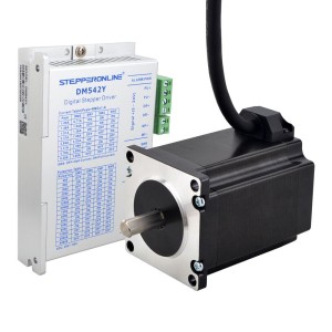 Zestaw z silnikiem krokowym Nema 23 2Nm pojedynczy wał 8mm