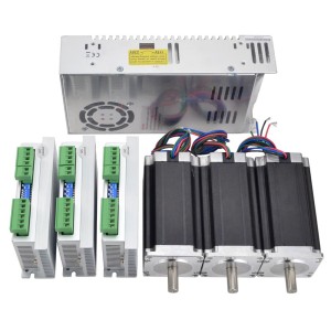 Zestaw krokowy 3-osiowy CNC 3.0 Nm -  silnik krokowy Nema 23, sterownik i zasilacz