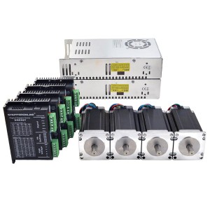 Zestaw krokowy 4-osiowy CNC 3.0 Nm -  silnik krokowy Nema 23 i sterownik