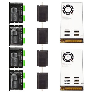 Zestaw krokowy 4-osiowy CNC 3.1 Nm -  silnik krokowy Nema 24 i sterownik