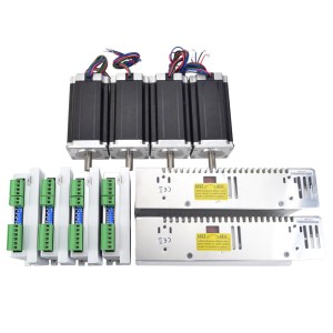 Zestaw krokowy 4-osiowy CNC 3.0 Nm -  silnik krokowy Nema 23, sterownik i zasilacz