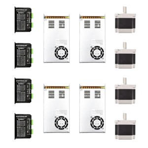 Zestaw krokowy 4-osiowy CNC 4.5 Nm -  silnik krokowy Nema 34 i sterownik