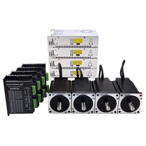 Zestaw krokowy 4-osiowy CNC 13.0 Nm -  silnik krokowy Nema 34, sterownik  i zasilacz 48V