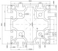 Aluminiowy Profil Konstrukcyjny 80x80 T8 NA WYMIAR