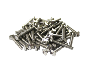 Śruby z łbem kwadratowym M3-20mm, MakerBeam z otworem sześciokątnym 50 sztuk