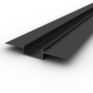 Profil led wpuszczany P6-3 Czarny 3m