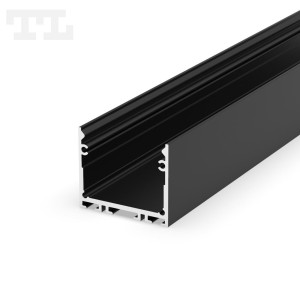 Profil led natynkowy szeroki P22-3 czarny 3m