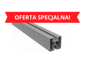 Profil aluminiowy montażowy PV40 - ŚCINEK/ODPAD 40-50cm