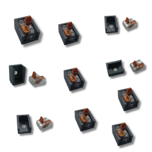 10x Wago 221-412 + 10x uchwyt na pojedynczą złączkę WAGO