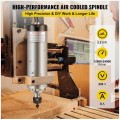 Wrzeciono 2.2KW 2220V chłodzone powietrzem ER20 do frezarki CNC grawera CNC