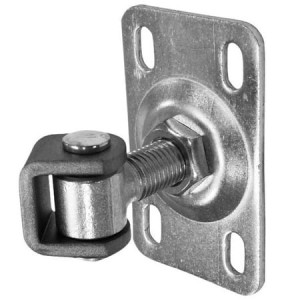 Zawias regulowany do przykręcenia M20 z szyldem 120x75x4 mm z otworami w kształcie fasoli