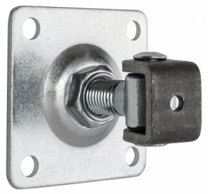 Zawias regulowany do przykręcenia M16 z szyldem 80x80x4 mm