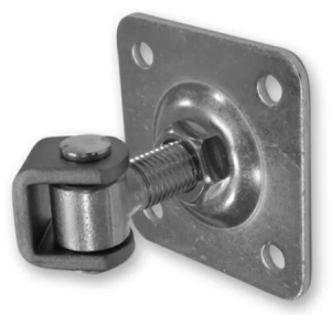 Zawias regulowany do przykręcenia M16 z szyldem 75x75x4 mm