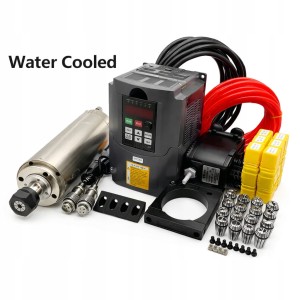 Zestaw Wrzeciono CNC 2.2kW chłodzone wodą 220V ER20 Ø80 mm