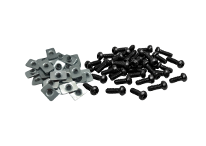 Zestaw: 25x T-NUT M5 + 25x Śruba imbusowa M5x8mm z łbem kulistym