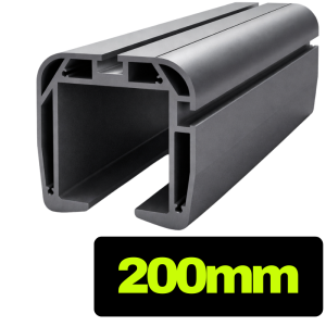 Profil aluminiowy do bramy przesuwnej 100x97 - 20 cm