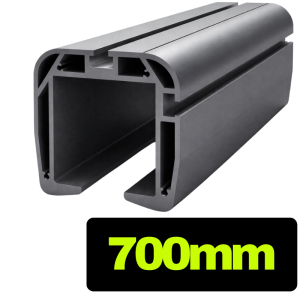 Profil aluminiowy do bramy przesuwnej 100x97 - 70 cm