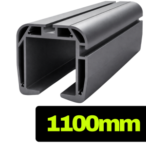 Profil aluminiowy do bramy przesuwnej 100x97 - 110 cm