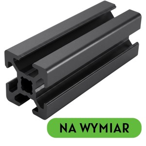 Profil aluminiowy T-SLOT 2020 czarny [Na wymiar]