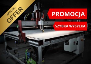 FREZARKA CNC DO DREWNA I ALUMINIUM SALAMANDRA 1600x2800 mm | GOTOWA MASZYNA