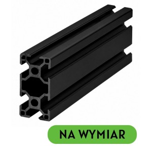 Profil aluminiowy T-SLOT 30x60 czarny [Na wymiar]