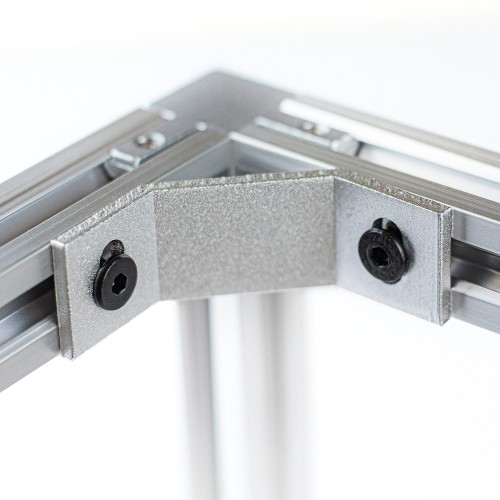 Narożnik zewnętrzny 135° do profili aluminiowych z serii 20 SREBRNY