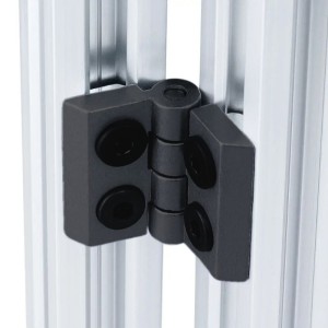 Zawias do profili 45x45 [10] czarny - stop cynku