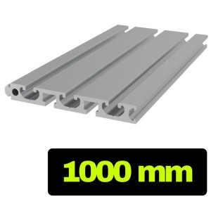 Profil aluminiowy do stołów teowych 125,9x16 mm z wypustem fi 8 1000 mm