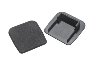 Zaślepka do profilu aluminiowego do bramy przesuwnej 100x97 mm
