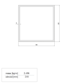 Profil aluminiowy 80x80x3 malowany proszkowo [Na wymiar]