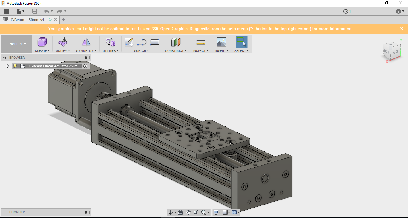 Model 3D OpenBuilds V-slot