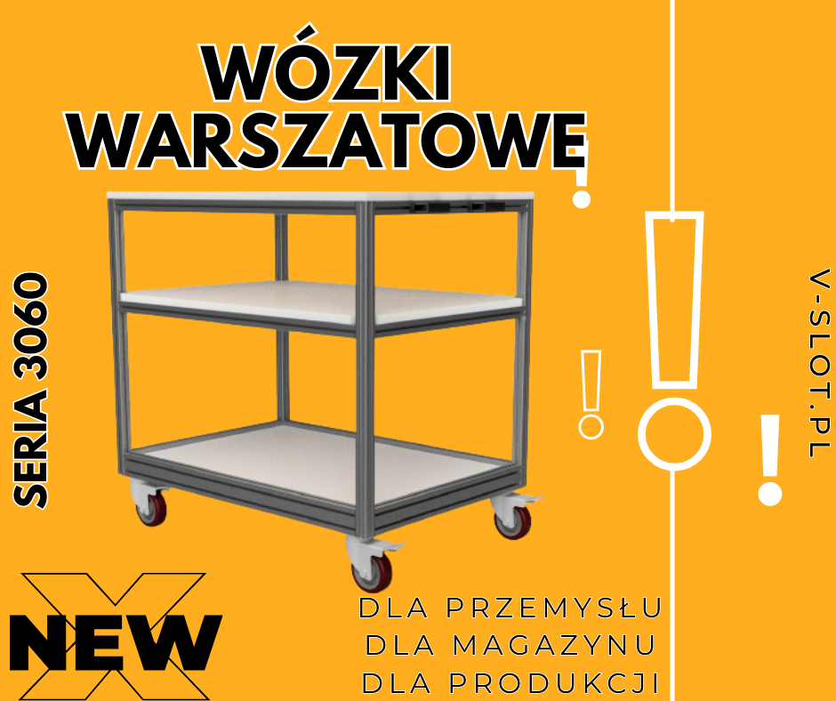 Wózki Warsztatowe V-SLOT Polska – Doskonałe Rozwiązania dla Twojego Magazynu i Warsztatu